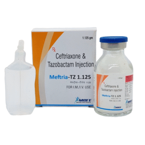 MEFTRIA-TZ Ceftriaxone 1000 Mg + Tazobactam 125 Mg