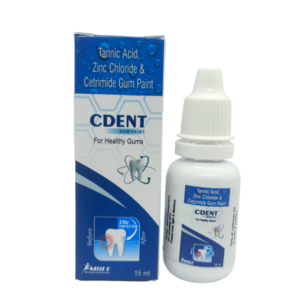 CDENT GUM PAINT Tannic Acid, Zinc Chloride, Cetrimide 15 ML