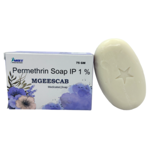 MGEESCAB SOAP Permethrin 1% for Scabies and Lice