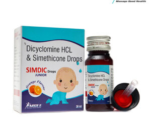 SIMDIC Dicylomine HCL and Simethicone Oral Drops