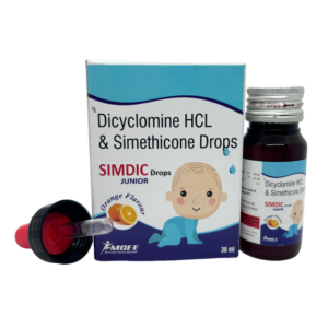 SIMDIC Dicylomine HCL and Simethicone Oral Drops Bottle