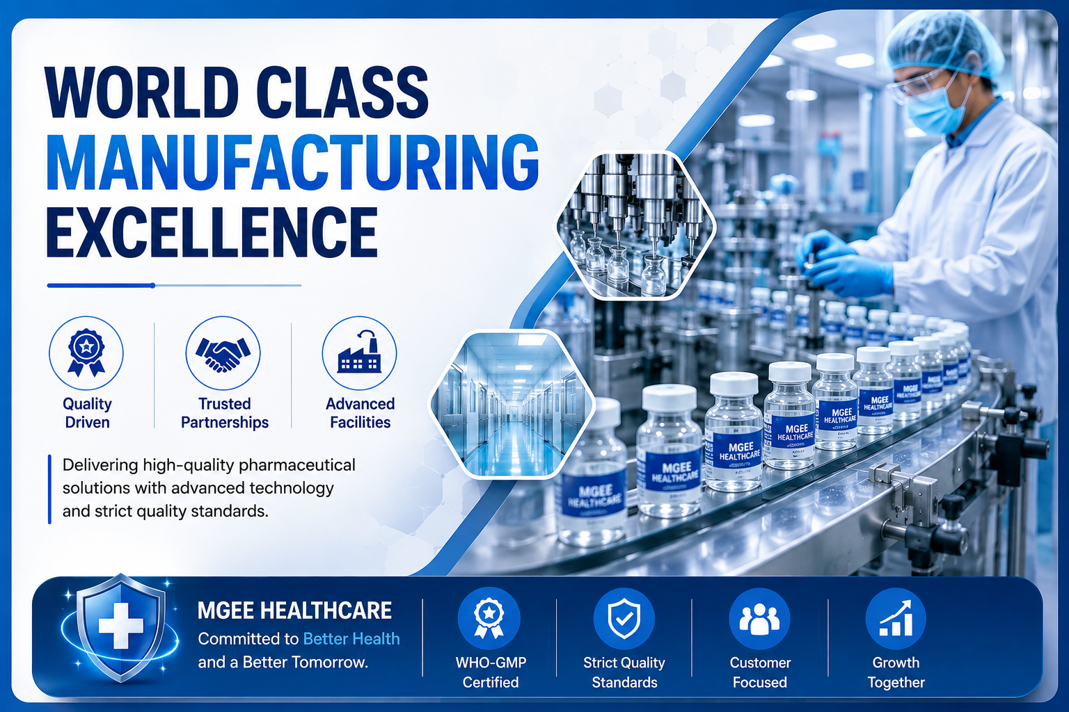 World Class Pharmaceutical Manufacturing Conveyor Line